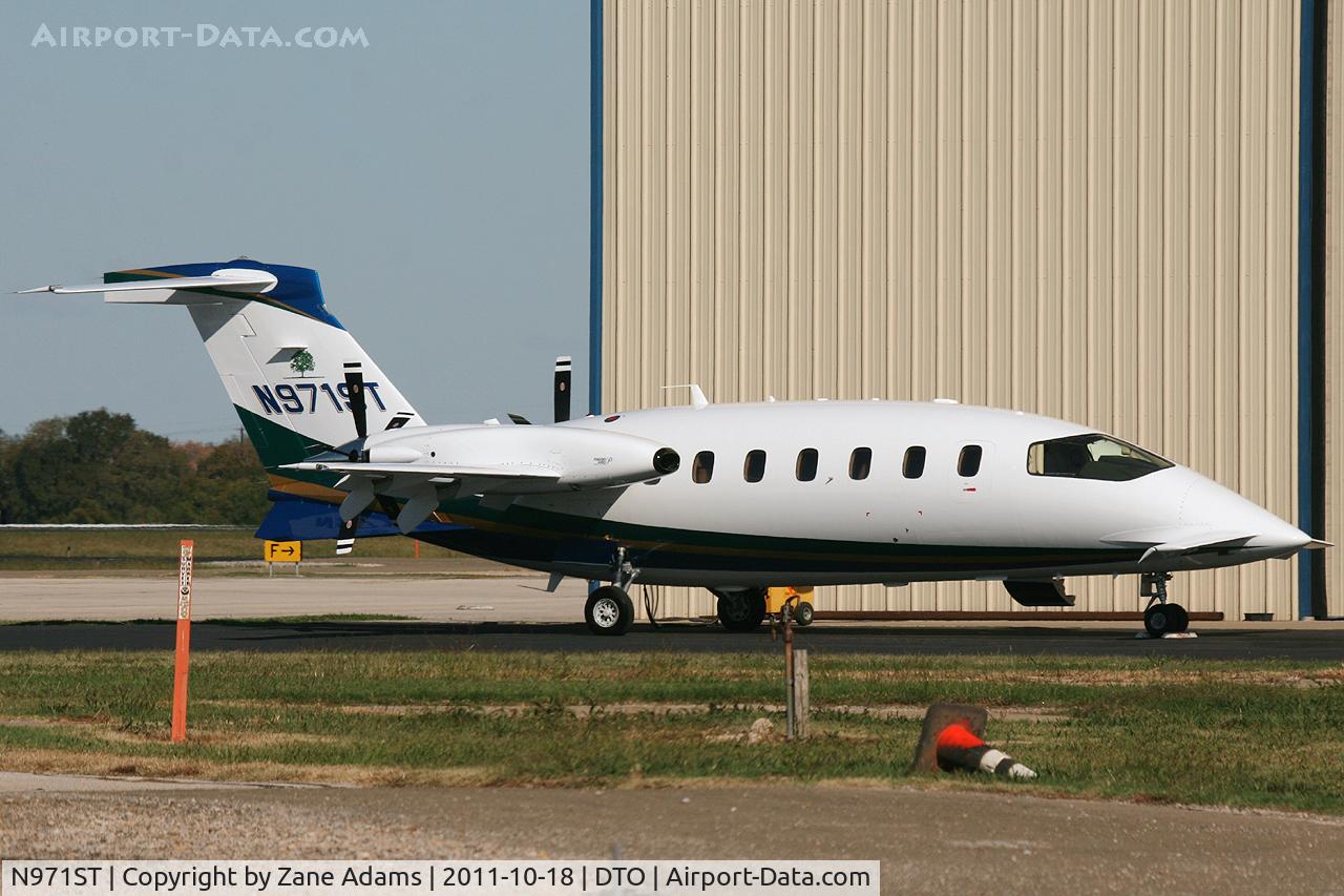N971ST, Piaggio P-180 C/N 1219, At Denton Municipal Airport