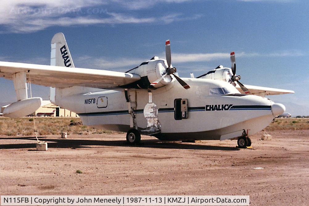 N115FB, Grumman HU-16D Albatross C/N G-462, Chalk's Albatross in storage at MZJ