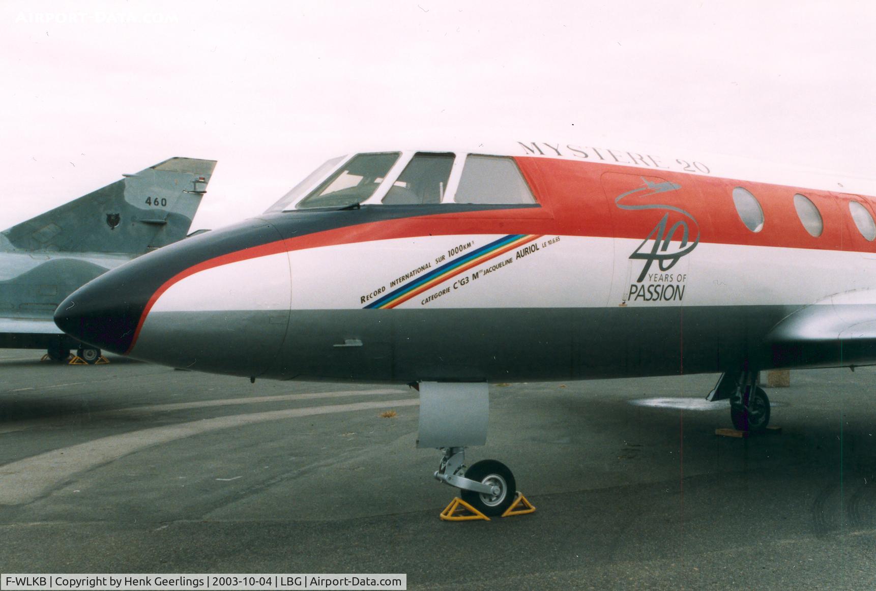 F-WLKB, 1963 Dassault Mystère (Falcon) 20 C/N 01, Aviation Museum at Le Bourget,
Mystere with spcl nose art :  