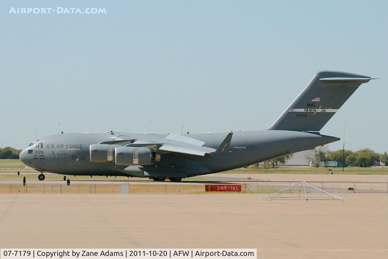 07-7179, 2007 Boeing C-17A Globemaster III C/N P-179, At Alliance Airport - Fort Worth, TX (USAF Thunderbirds support aircraft for the 2010 Alliance Airshow)