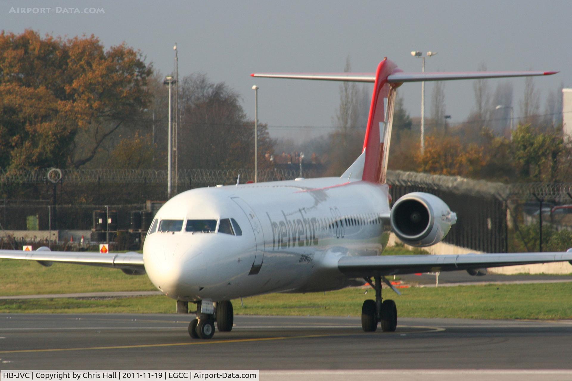 HB-JVC, 1994 Fokker 100 (F-28-0100) C/N 11501, Helvetic Airways