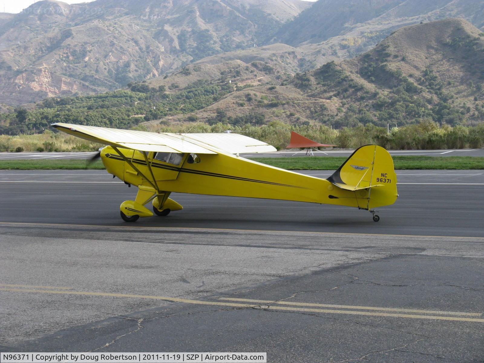 N96371, 1946 Taylorcraft BC12-D Traveler C/N 8671, 1946 Taylorcraft BC-12D TRAVELER, Continental A&C65 65 Hp, taxi