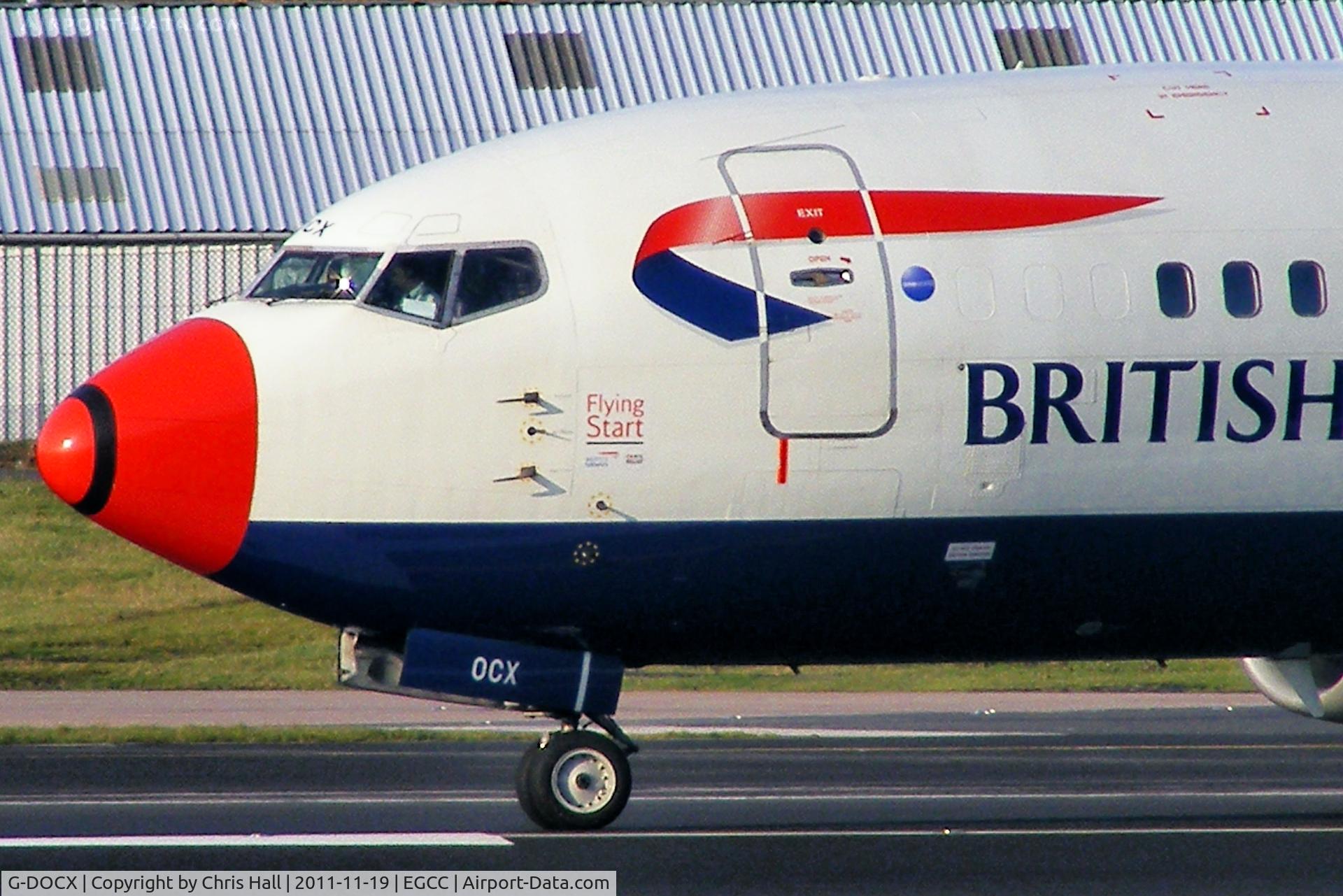 G-DOCX, 1993 Boeing 737-436 C/N 25857, British Airways B737 sporting a red nose