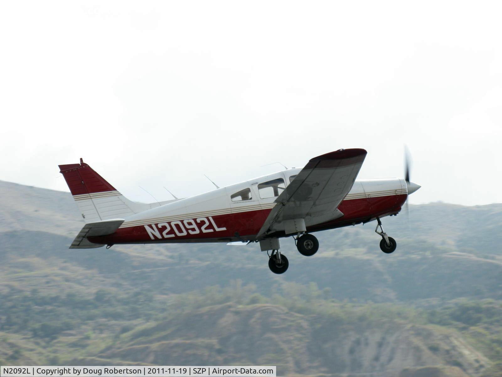 N2092L, 1978 Piper PA-28-161 Warrior II C/N 28-7916241, 1978 Piper PA-28-161 WARRIOR II, Lycoming O-320-D3G 160 Hp, takeoff climb Rwy 22