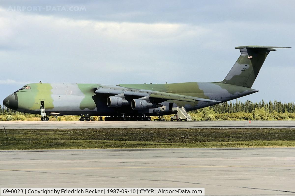 69-0023, 1969 Lockheed C-5A Galaxy C/N 500-0054, transient at Goose Bay
