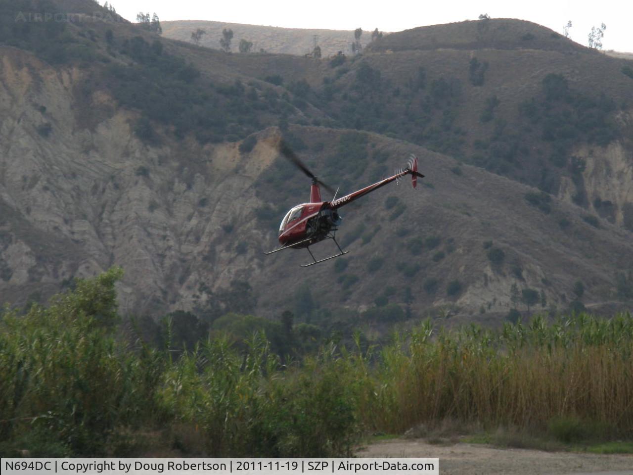 N694DC, 2004 Robinson R22 Beta C/N 3573, 2004 Robinson R22 BETA II, Lycoming O-360 derated to 131 Hp, departure