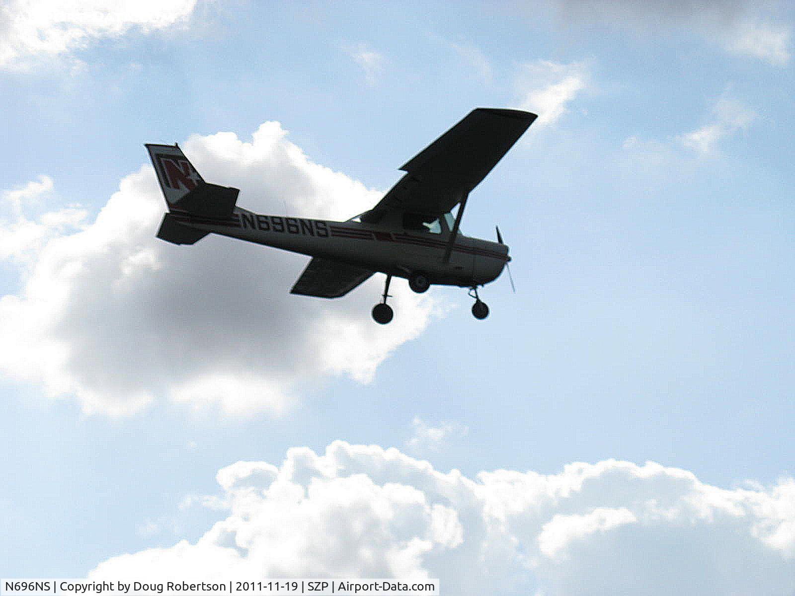 N696NS, 1968 Cessna 150H C/N 15068871, 1968 Cessna 150H 'North Star', Continental O-200 100 Hp, on high final Rwy 22 for landing long