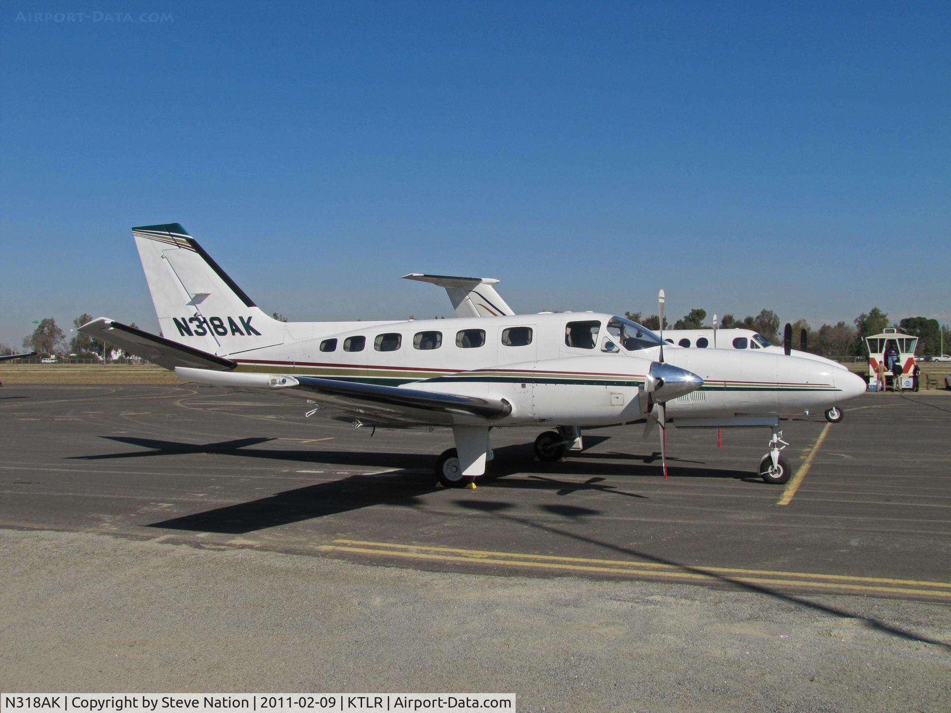N318AK, 1978 Cessna 441 Conquest II C/N 441-0070, Caribou Construction Inc (Jerome, ID) 1978 Cessna 441 at Tulare, CA for International Ag Exposition