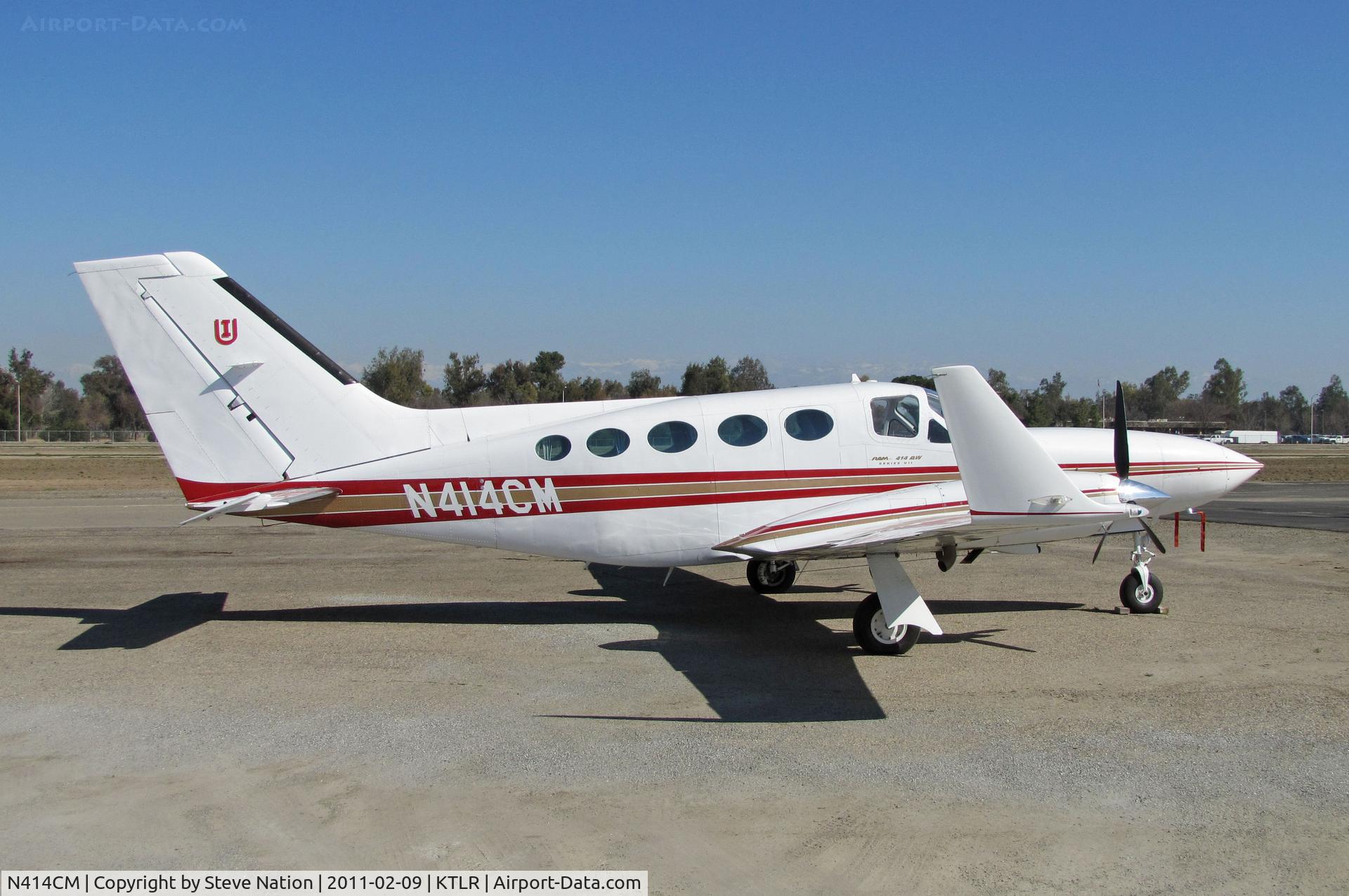 N414CM, 1980 Cessna 414A Chancellor C/N 414A0472, 1980 Cessna 414A with winglets and 