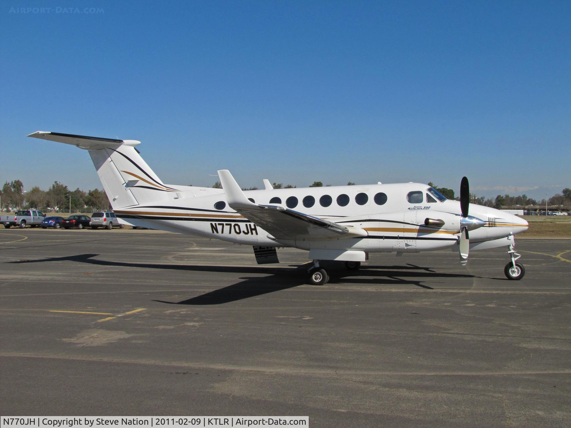 N770JH, 1990 Beech B300 King Air C/N FL8, Aviation Holdings (Wilmington, DE) 1990 Beech B300 @ Tulare, CA for International Ag Expo