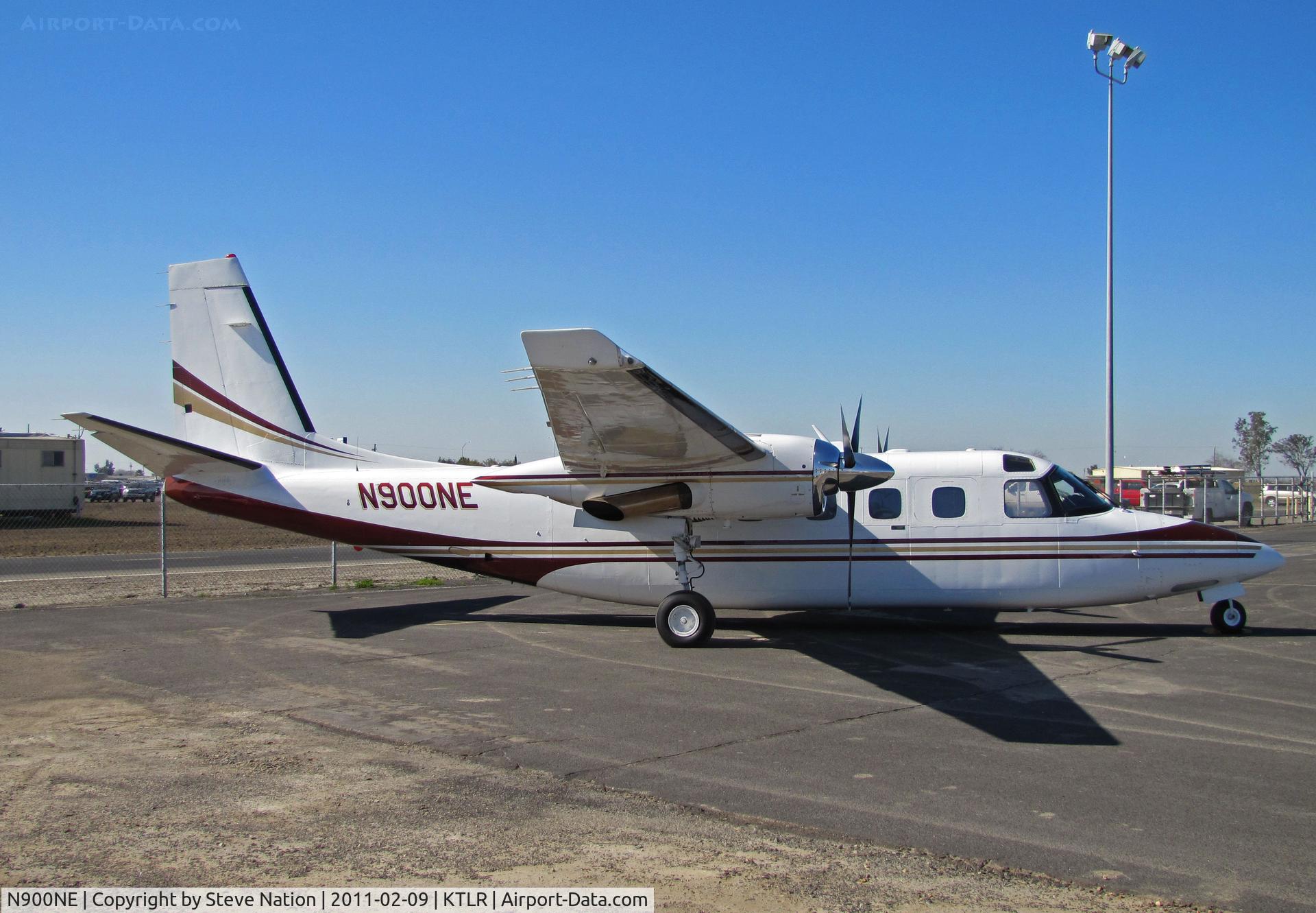 N900NE, 1982 Gulfstream Am Corp Comm Div 690D C/N 15008, Nebraska Aero Inc (Cascade, MT) 1982 Gulfstream American 690D Turbo Commander  @ Tulare, CA for International Ag Expo