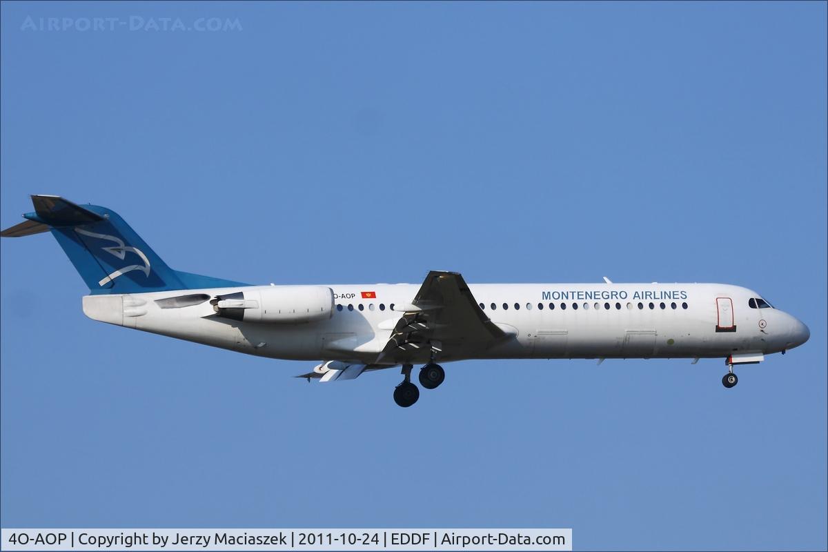 4O-AOP, 1991 Fokker 100 (F-28-0100) C/N 11332, Fokker 100