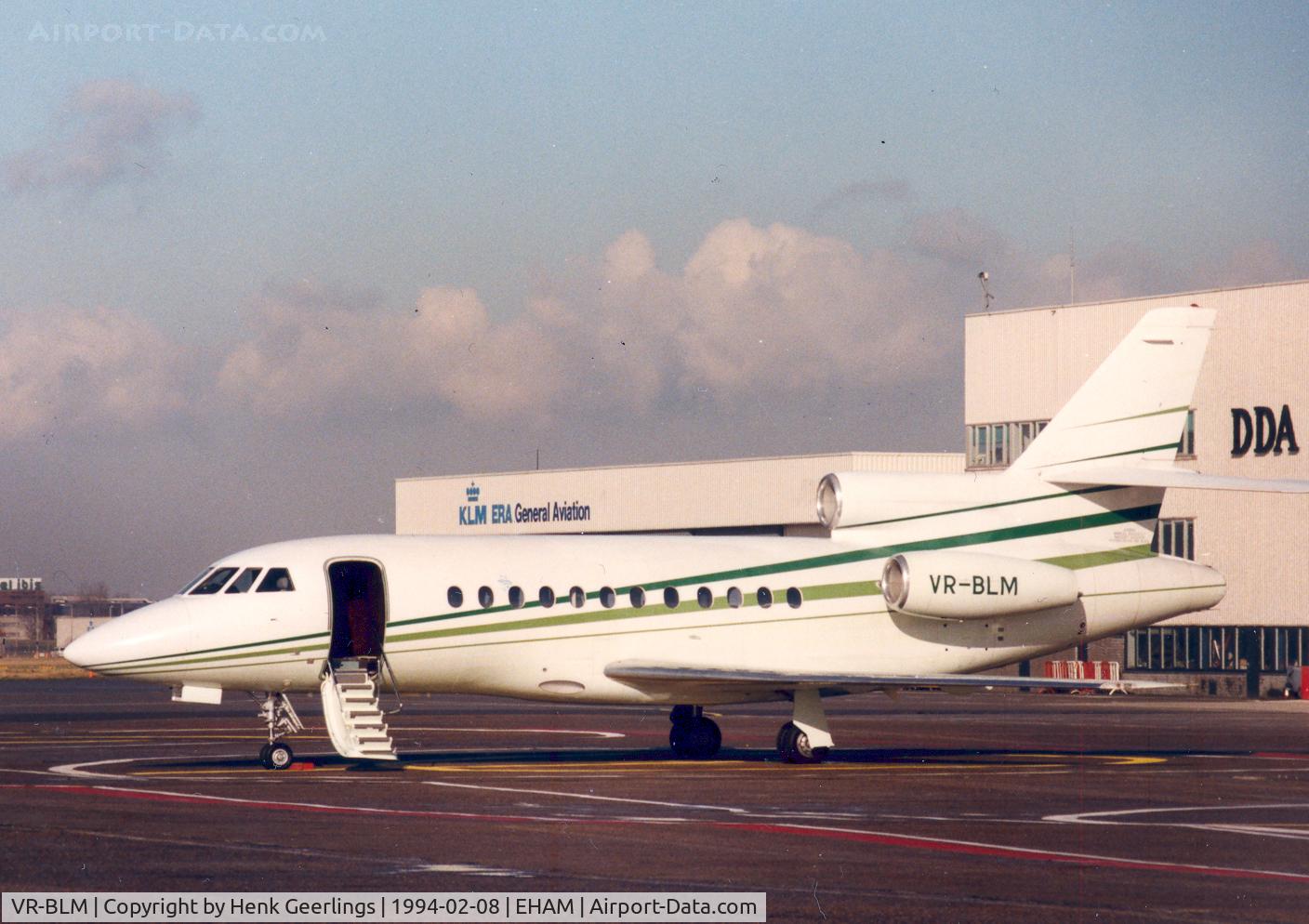 VR-BLM, 1989 Dassault Falcon 900 C/N 72, Falcon 900 at Schiphol -East