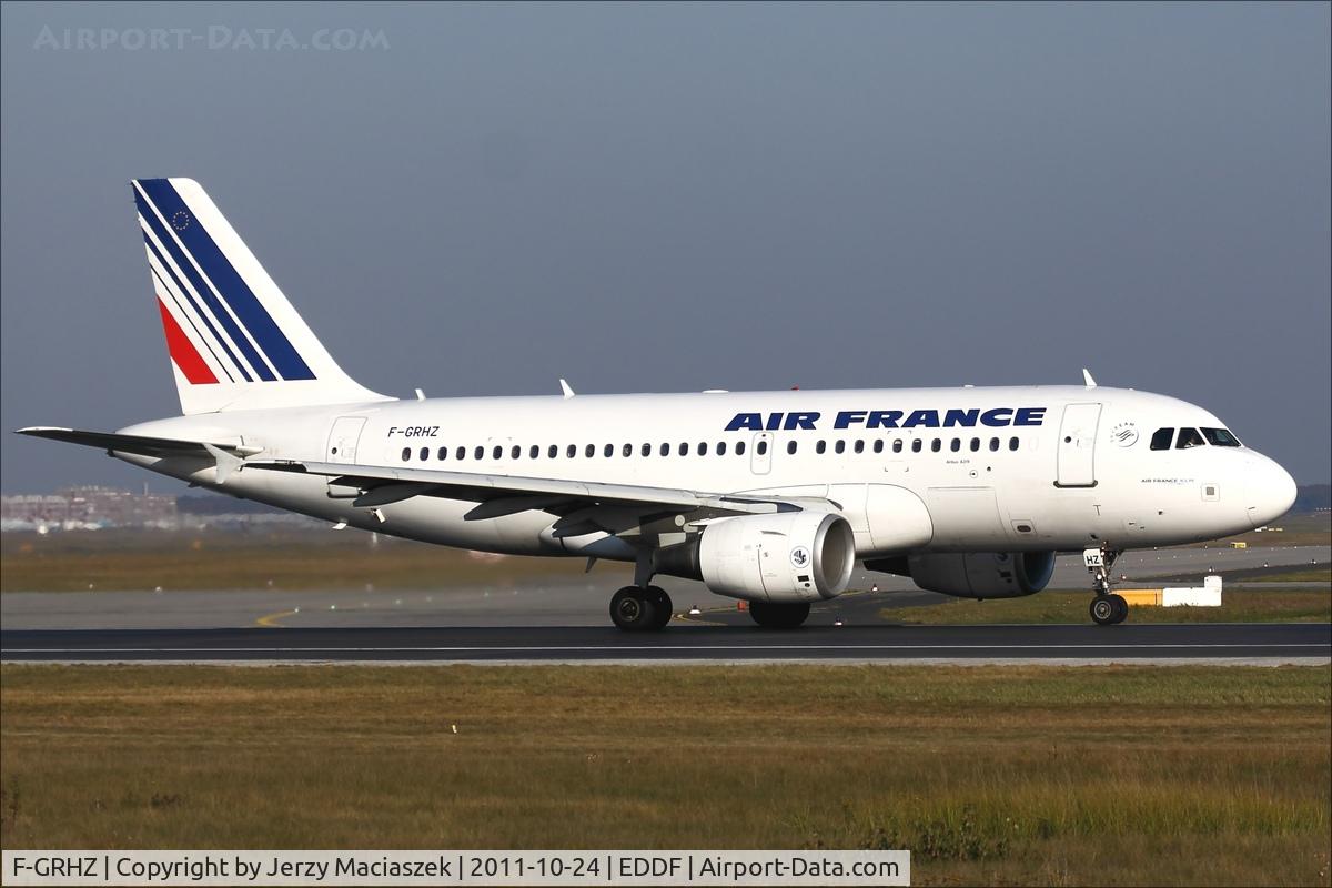F-GRHZ, 2001 Airbus A319-111 C/N 1622, Airbus A319-111