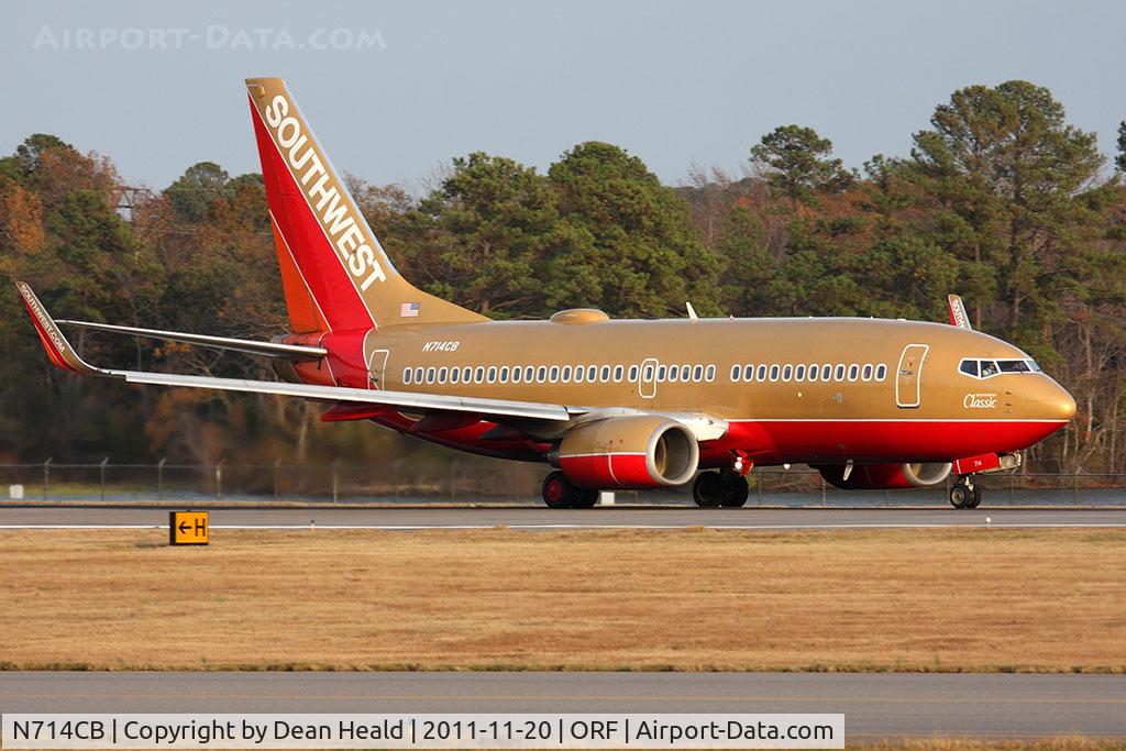 N714CB, 1998 Boeing 737-7H4 C/N 27848, Southwest Airlines 