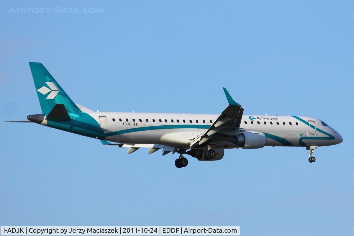 I-ADJK, 2009 Embraer 195LR (ERJ-190-200LR) C/N 19000245, Embraer 190-100,
