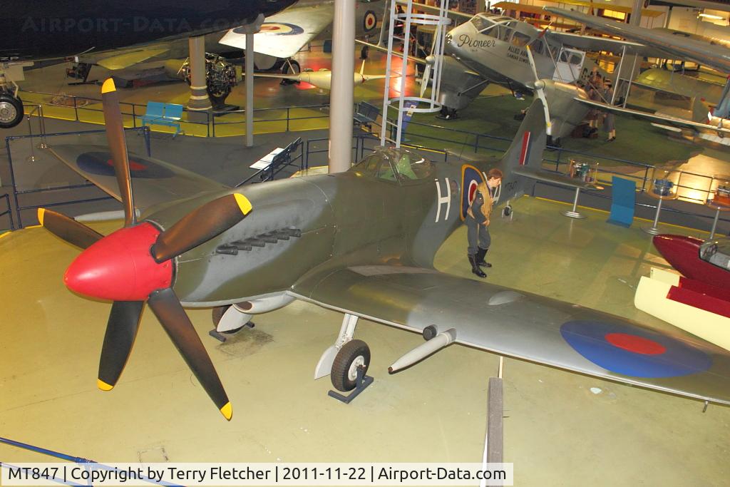 MT847, Supermarine 379 Spitfire FR.XIVe C/N 6S/643779, At the Museum of Science and Industry in Manchester UK  - Air and Space Hall