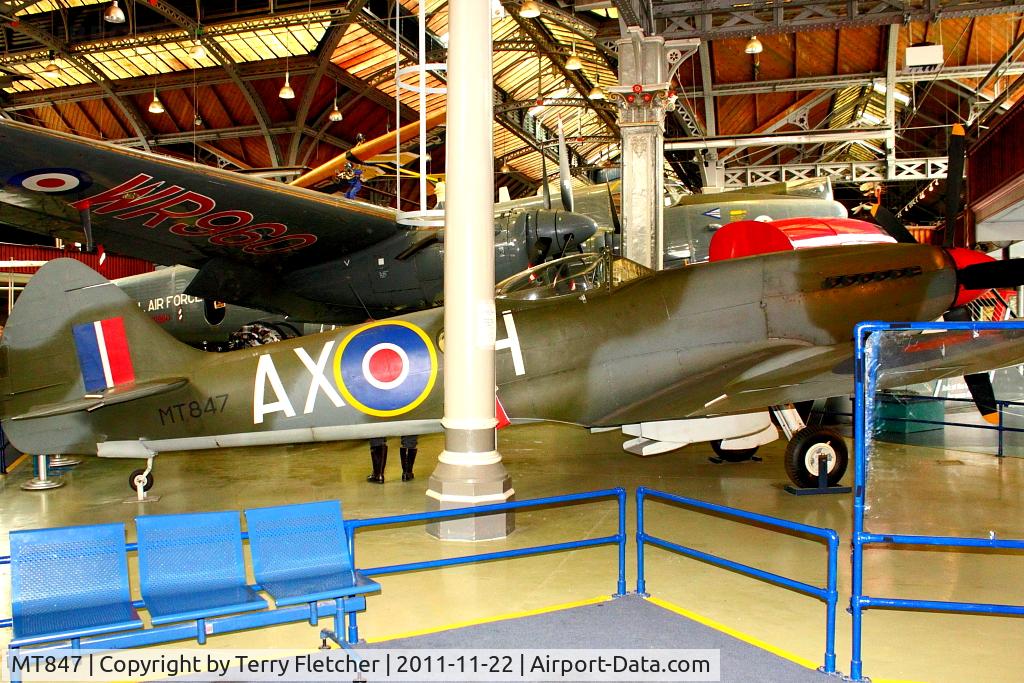 MT847, Supermarine 379 Spitfire FR.XIVe C/N 6S/643779, At the Museum of Science and Industry in Manchester UK  - Air and Space Hall
