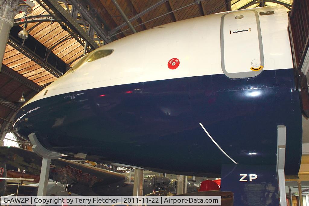 G-AWZP, 1971 Hawker Siddeley HS-121 Trident 3B-101 C/N 2317, Cockpit Section At the Museum of Science and Industry in Manchester UK  - Air and Space Hall