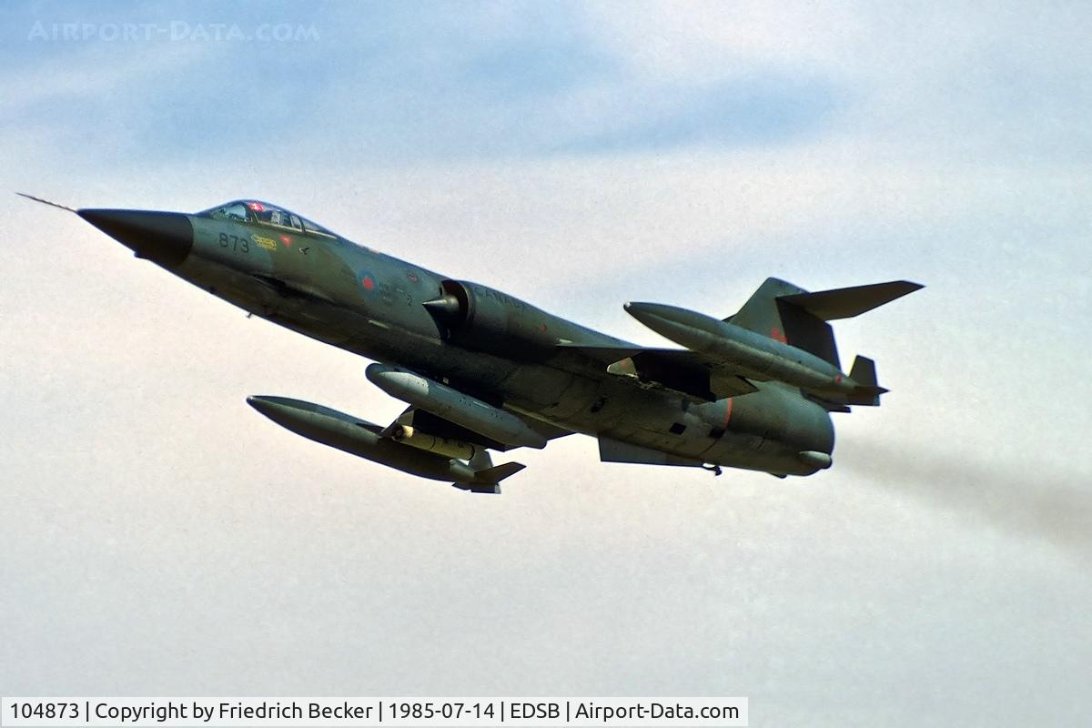 104873, 1963 Canadair CF-104 Starfighter C/N 683A-1173, low approach at CFB Baden-Söllingen