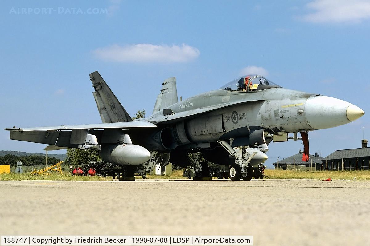 188747, 1985 McDonnell Douglas CF-188A Hornet C/N 0333/A277, parked at the apron