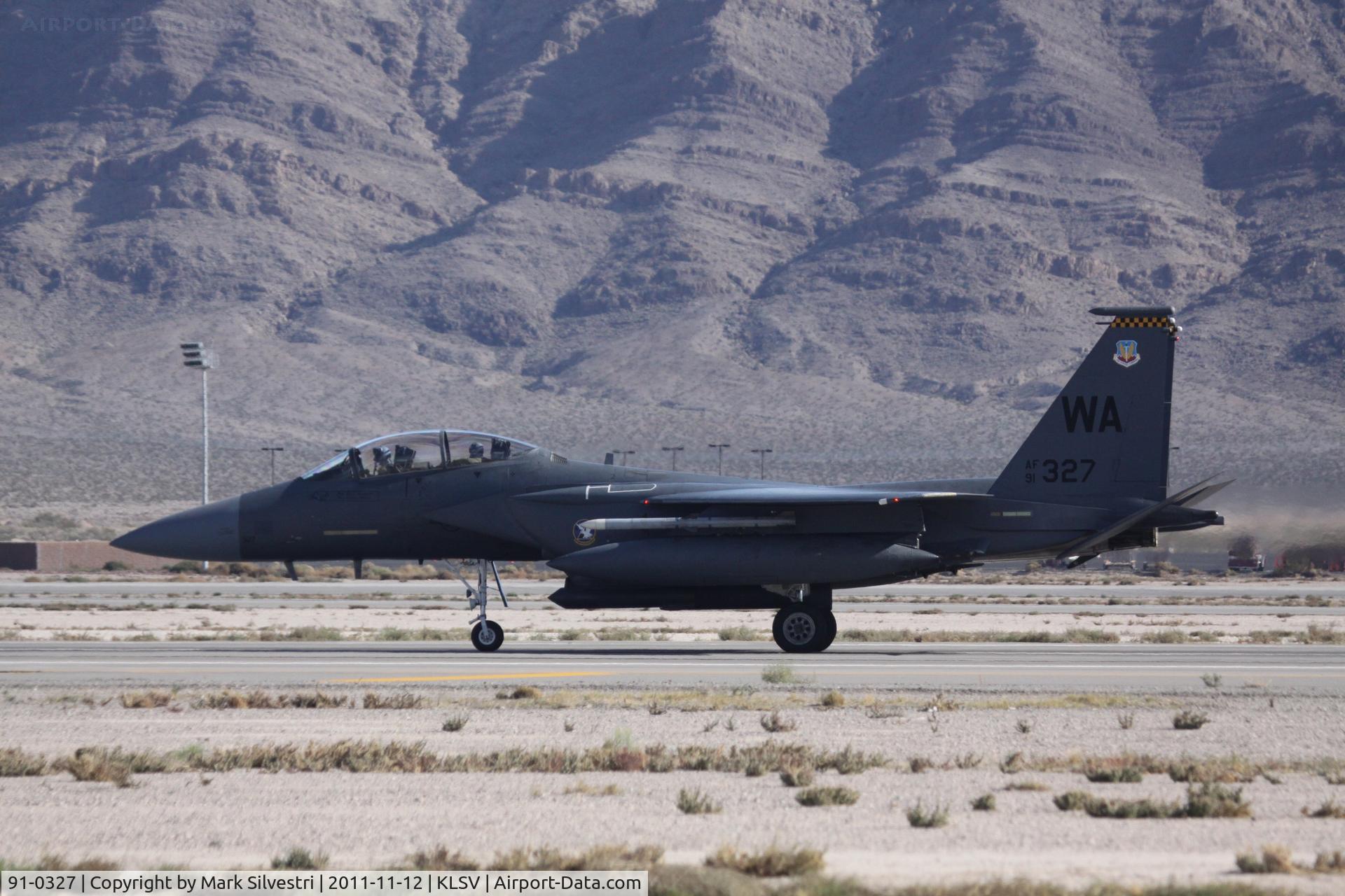91-0327, 1991 McDonnell Douglas F-15E Strike Eagle C/N 1234/E192, Aviation Nation 2011