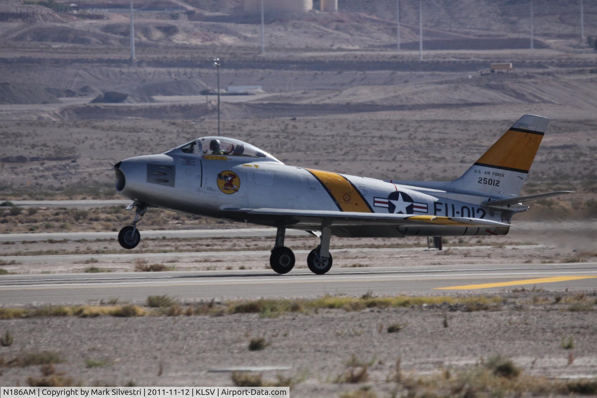 N186AM, 1952 North American F-86F Sabre C/N 191-708, Aviation Nation 2011