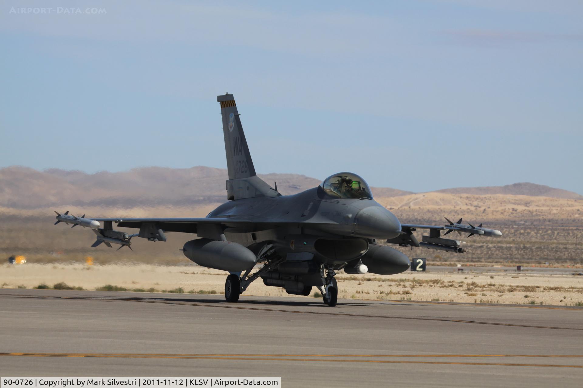90-0726, 1990 General Dynamics F-16CM Fighting Falcon C/N 1C-334, Aviation Nation 2011