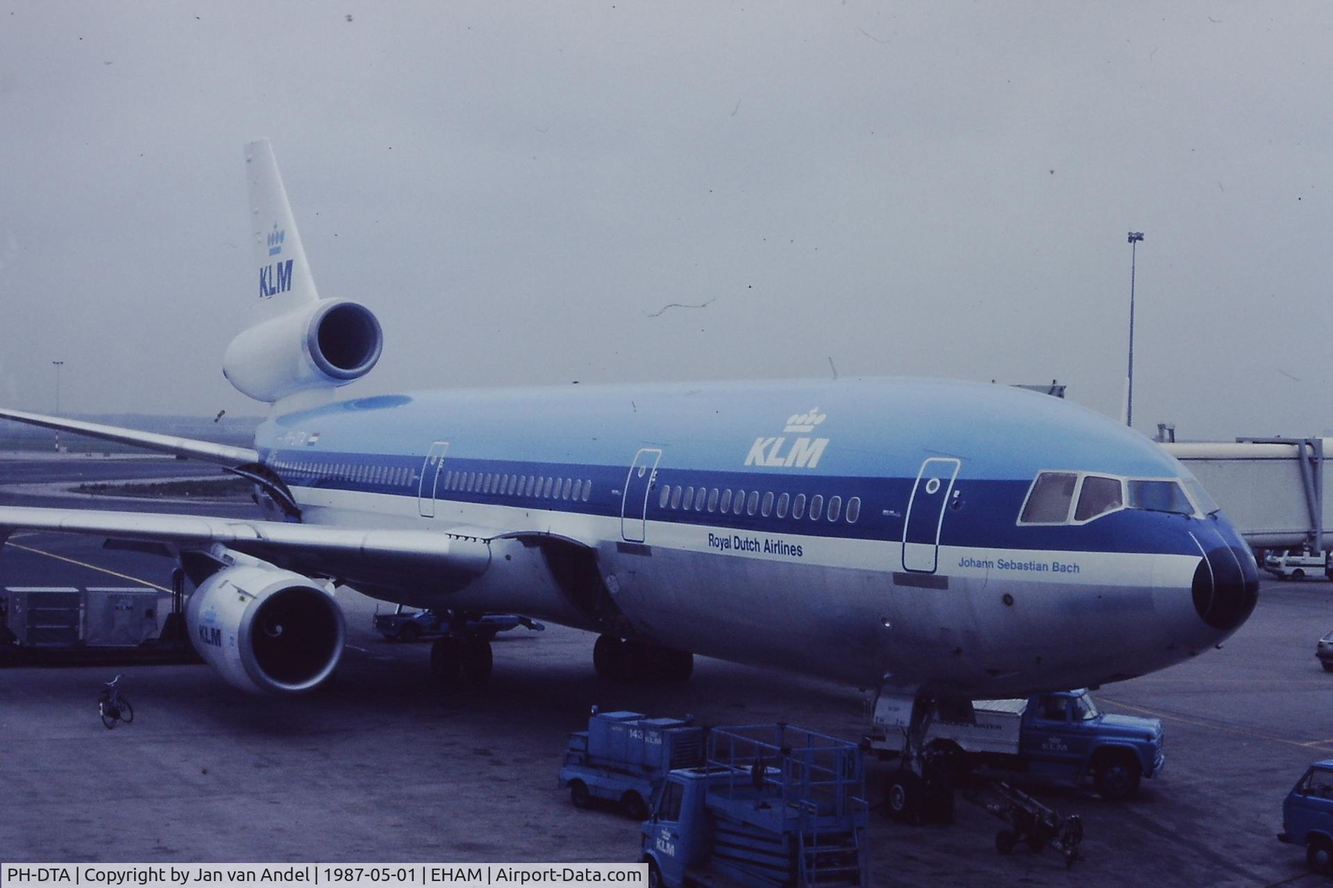 PH-DTA, 1972 Douglas DC-10-30 C/N 46550, KLM DC-10-30 at Schiphol - Amsterdam
