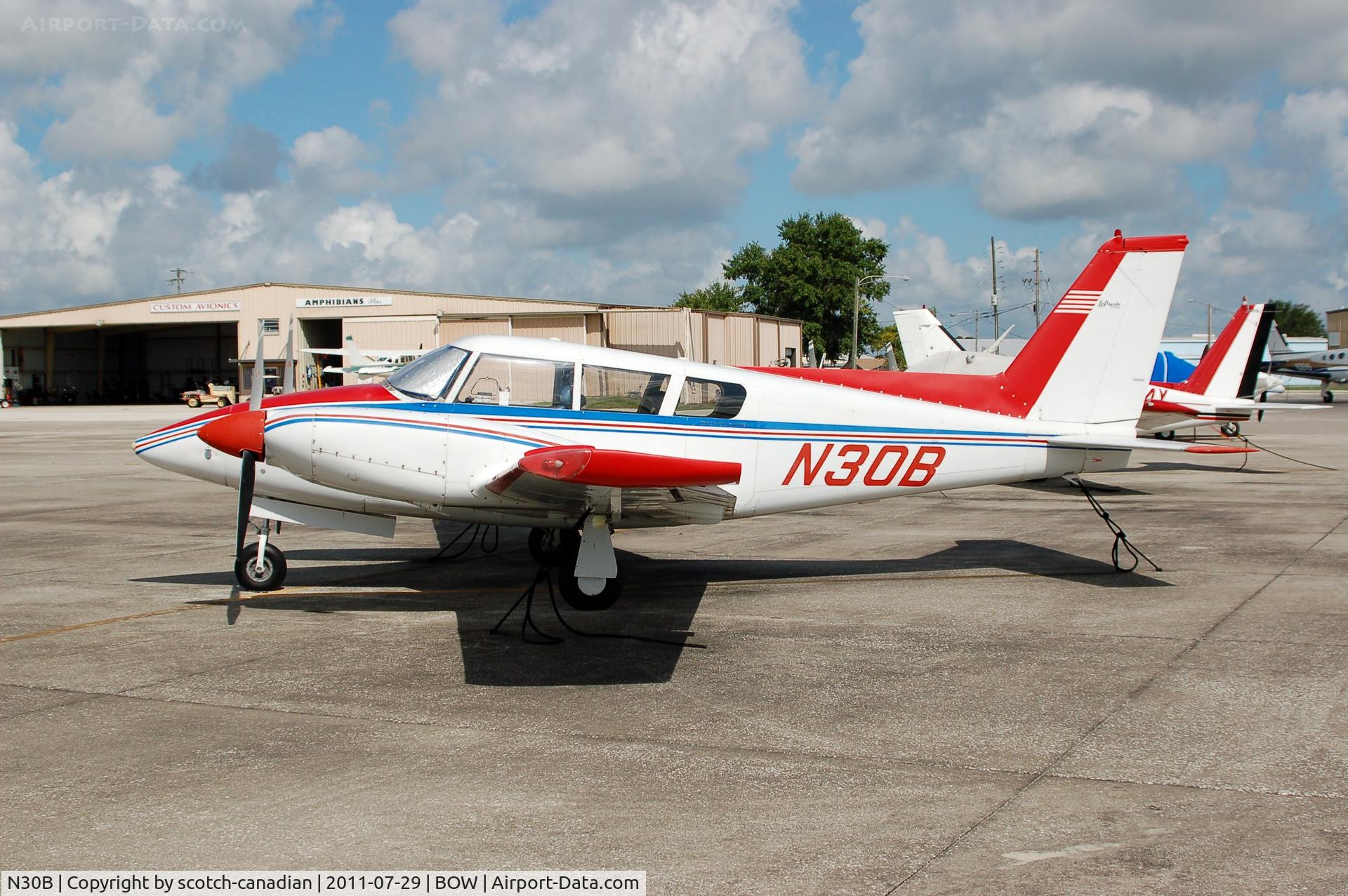 N30B, 1966 Piper PA-30 Twin Comanche C/N 30-1381, 1966 Piper PA-30 N30B at Bartow Municipal Airport, Bartow, FL