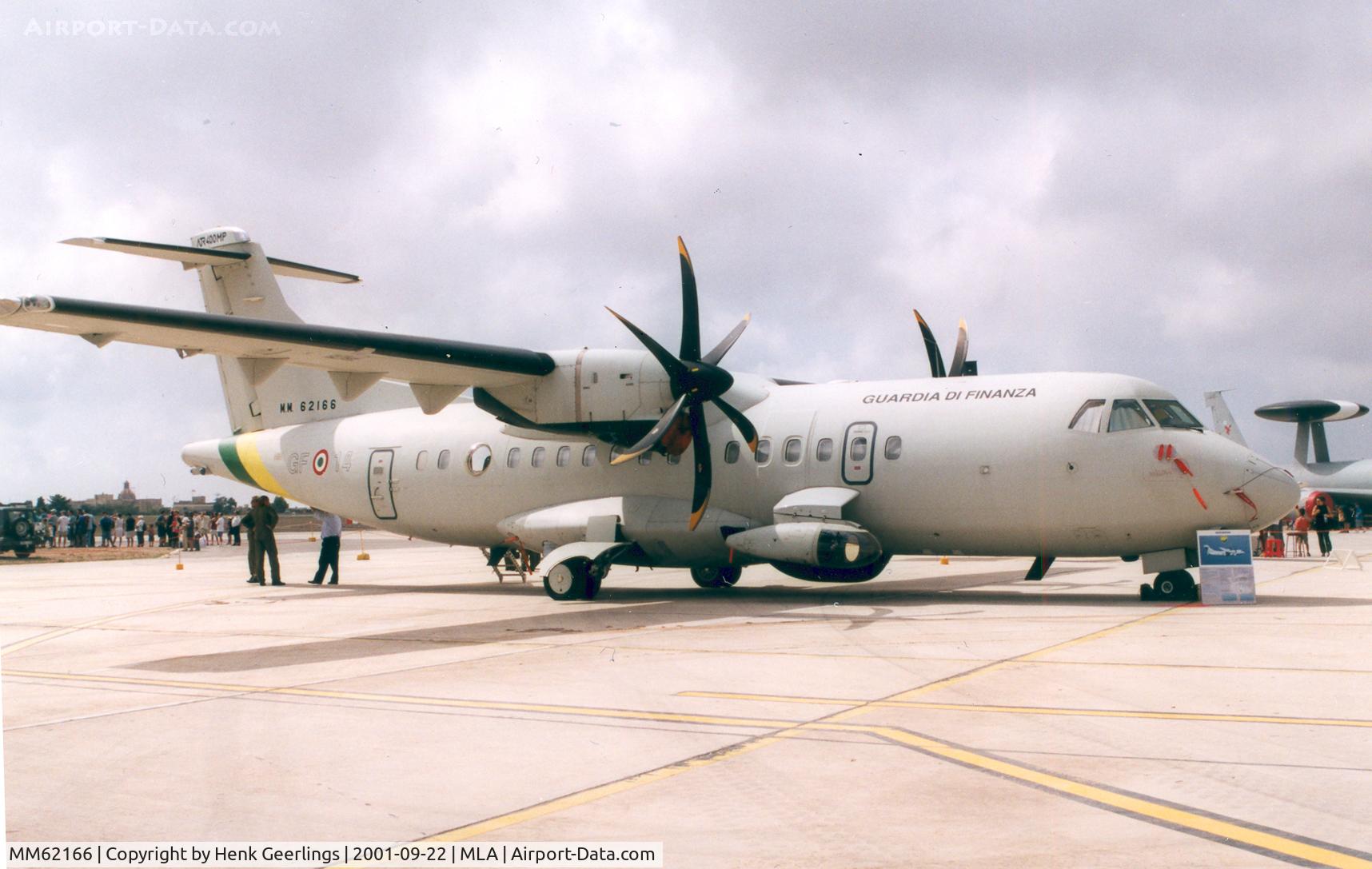 MM62166, 1997 ATR 42-400MP Surveyor C/N 502, New regi = M.M. 62166. ex F-WWEMGuardia di FinanzaMalta Air Show