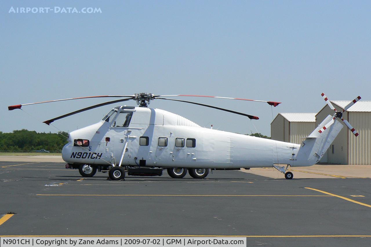 N901CH, 1962 Sikorsky S-58T C/N 58-1464, At Grand Prairie Municipal