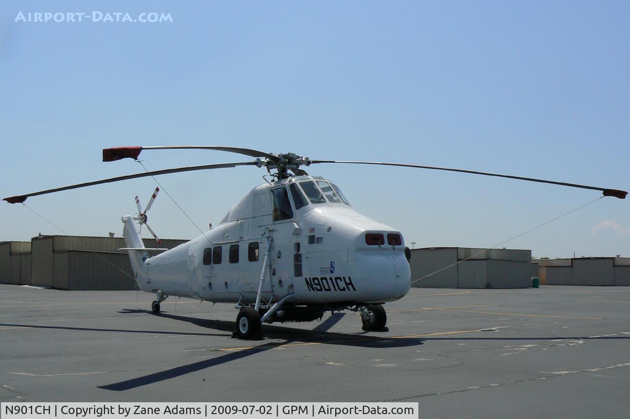 N901CH, 1962 Sikorsky S-58T C/N 58-1464, At Grand Prairie Municipal