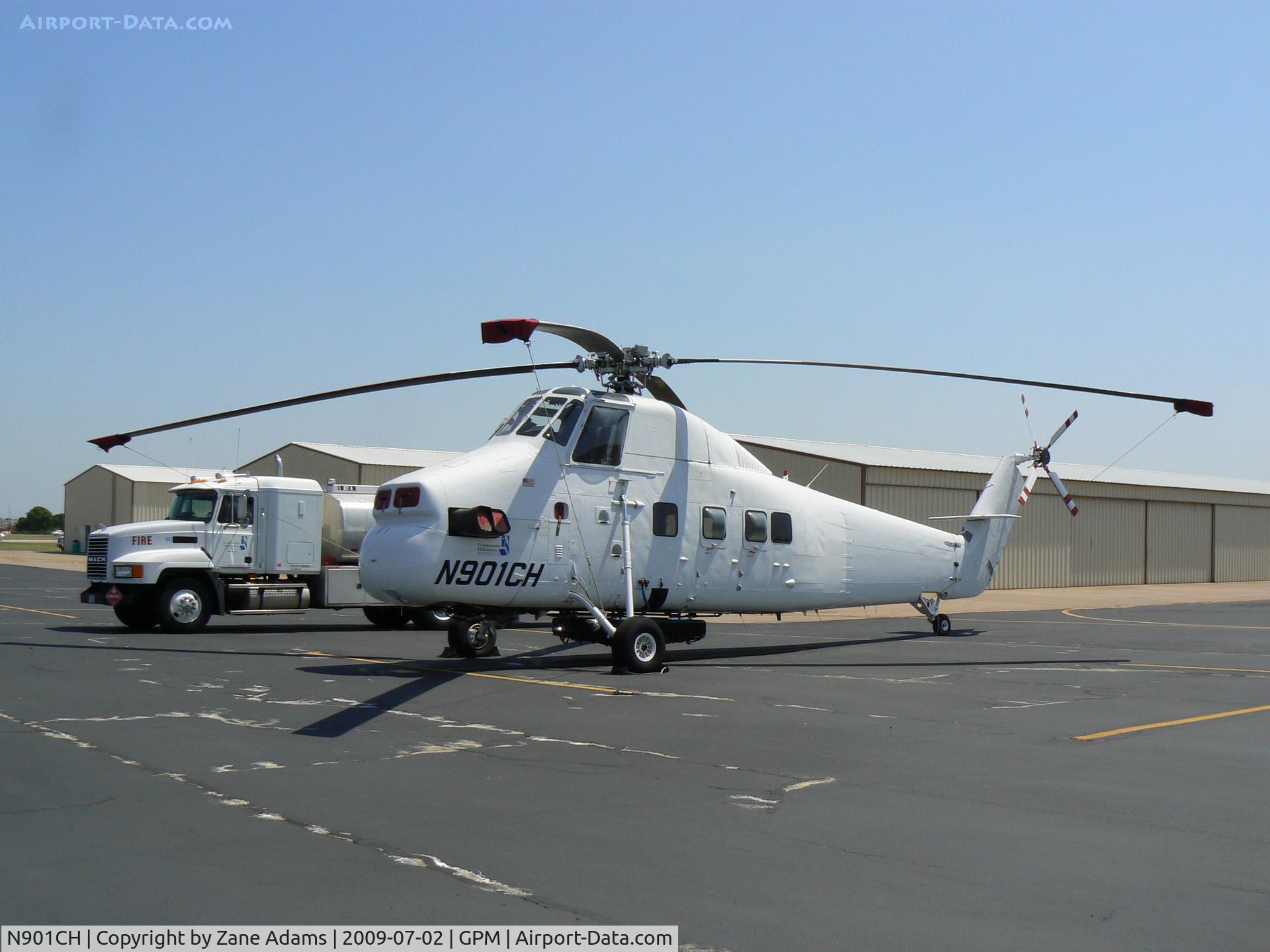 N901CH, 1962 Sikorsky S-58T C/N 58-1464, At Grand Prairie Municipal