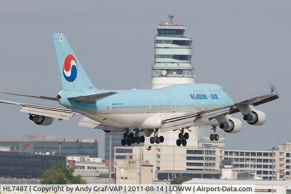 HL7487, 1992 Boeing 747-4B5 C/N 26393, Korean Air 747-400