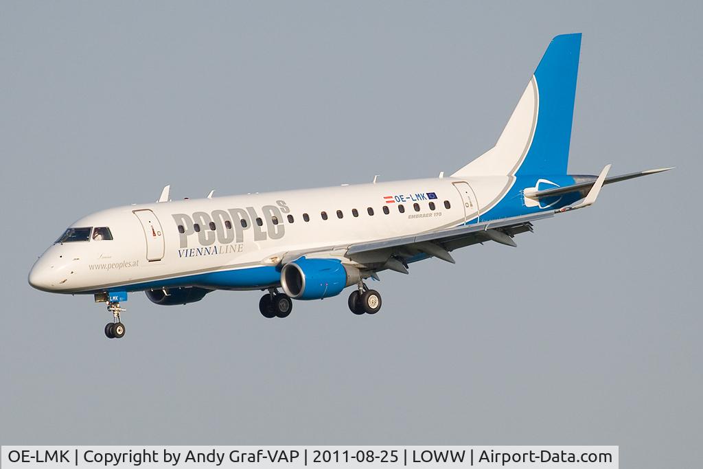 OE-LMK, 2006 Embraer 170LR (ERJ-170-100LR) C/N 17000150, Vienna Peoples Line EMB170