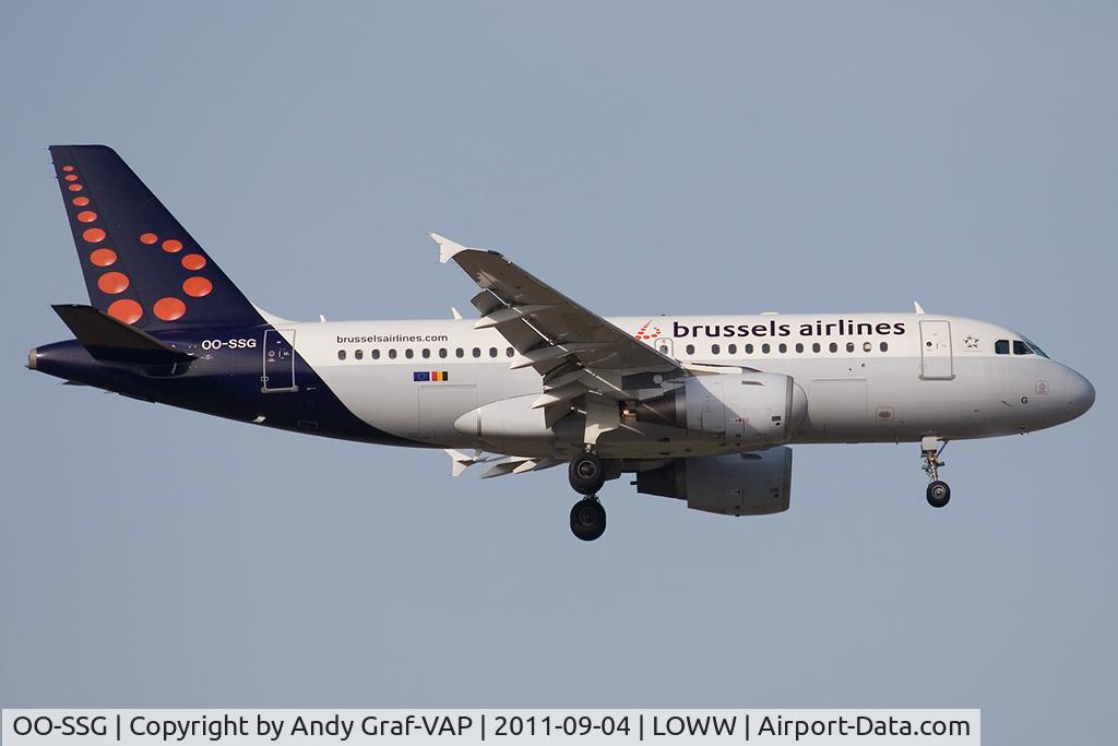 OO-SSG, 2000 Airbus A319-112 C/N 1160, Brussel Airline A319