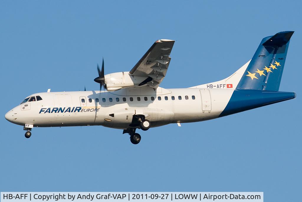 HB-AFF, 1991 ATR 42-320 C/N 264, Farnair ATR42