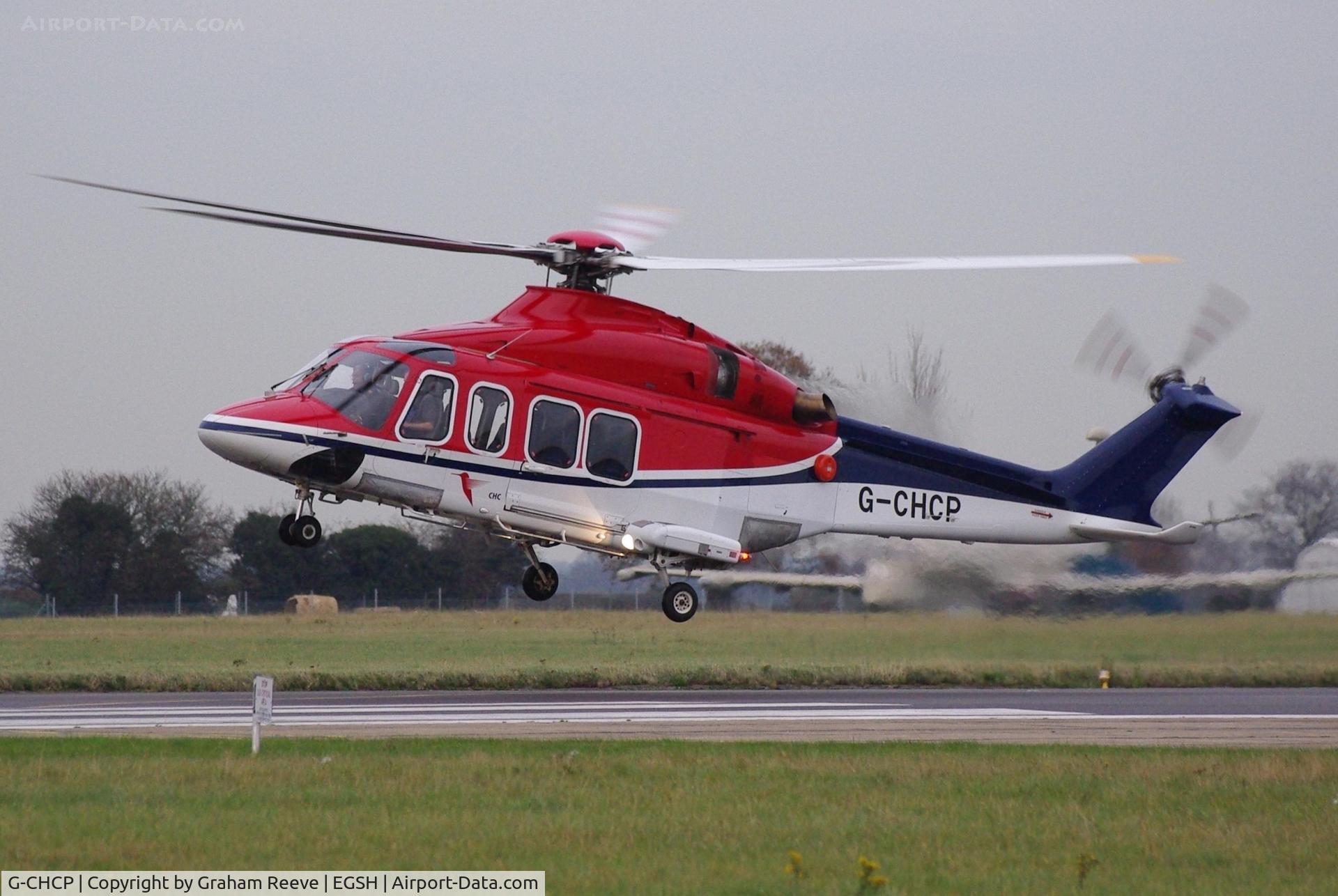 G-CHCP, 2006 Agusta AW-139 C/N 31046, About to depart.