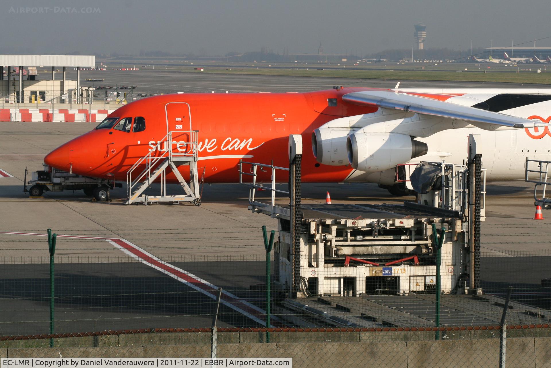 EC-LMR, 1989 British Aerospace BAe.146-300 C/N E3151, On Brucargo apron