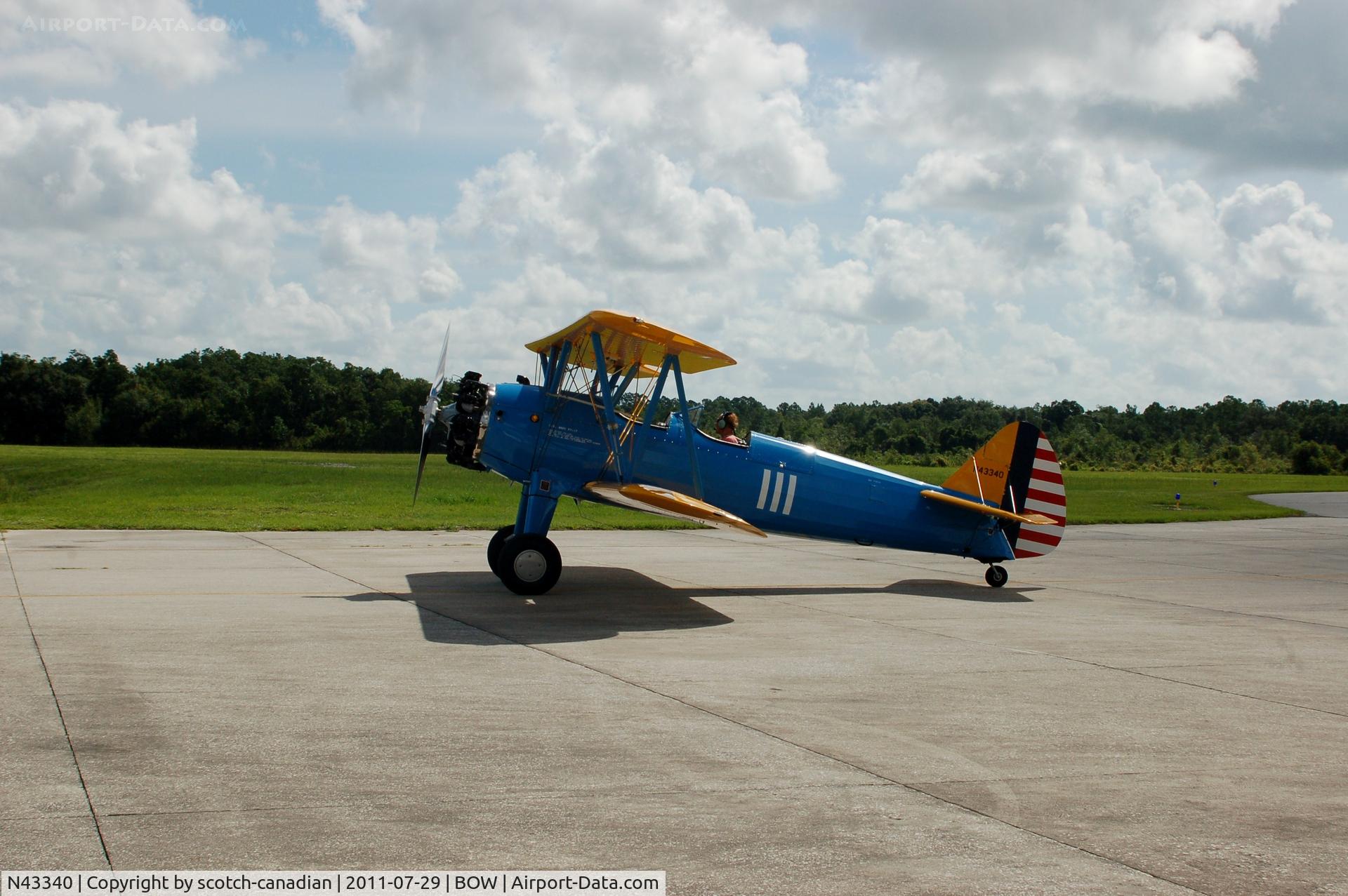 N43340, 1943 Boeing E75 C/N 75-5999, 1943 Boeing E75 N43340 at Bartow Municipal Airport, Bartow, FL