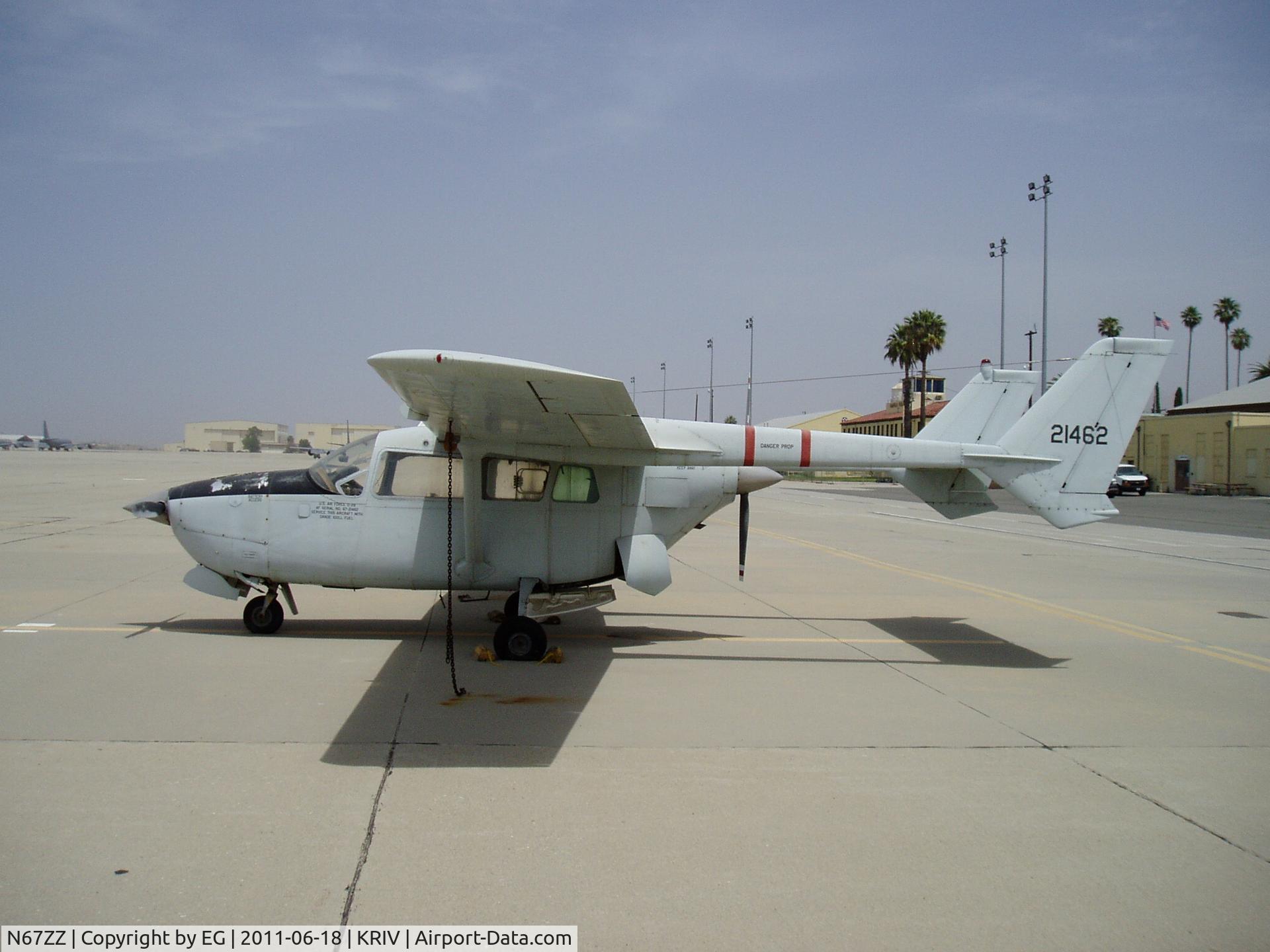 N67ZZ, Cessna O-2B Super Skymaster C/N 337-0507, on the ramp at the March Aero Club
