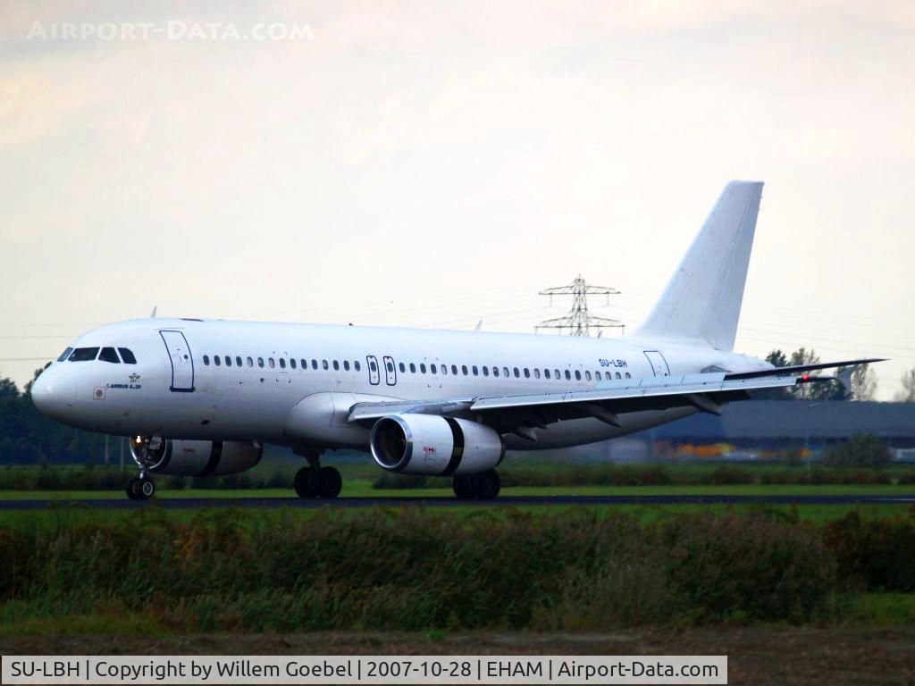 SU-LBH, 1997 Airbus A320-233 C/N 0739, Landing on runway C18 from Amsterdam Airport