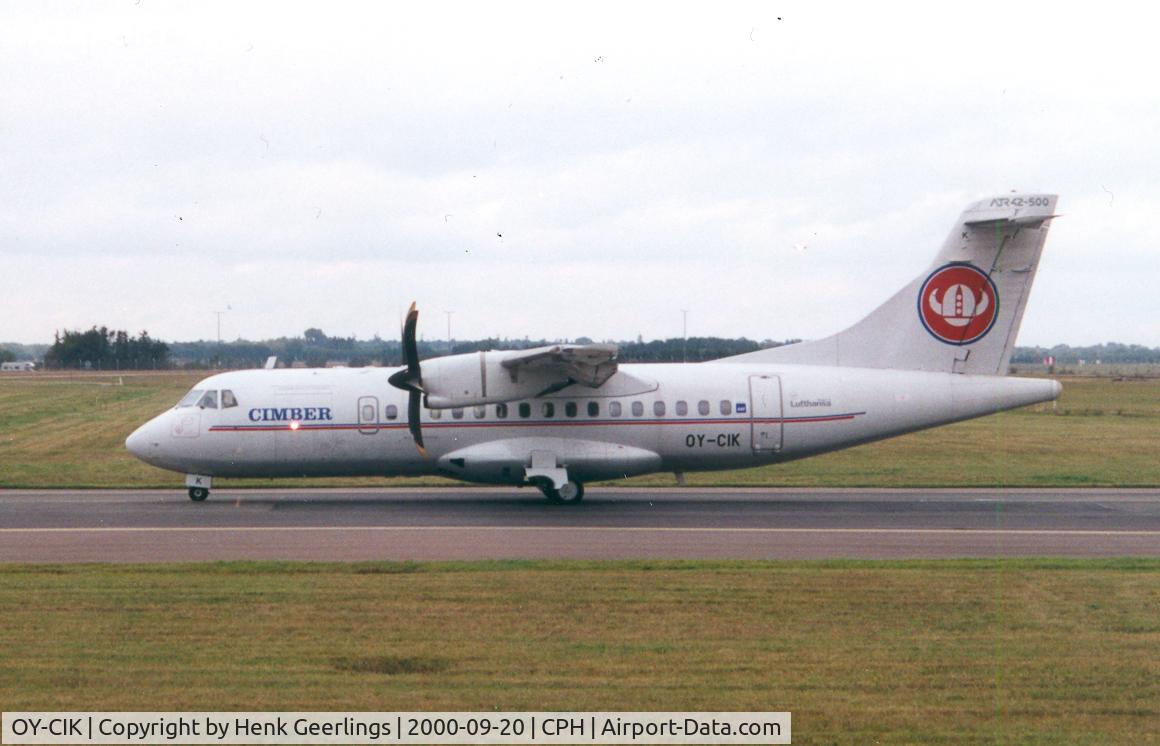 OY-CIK, 1996 ATR 42-512 C/N 501, Cimber Air