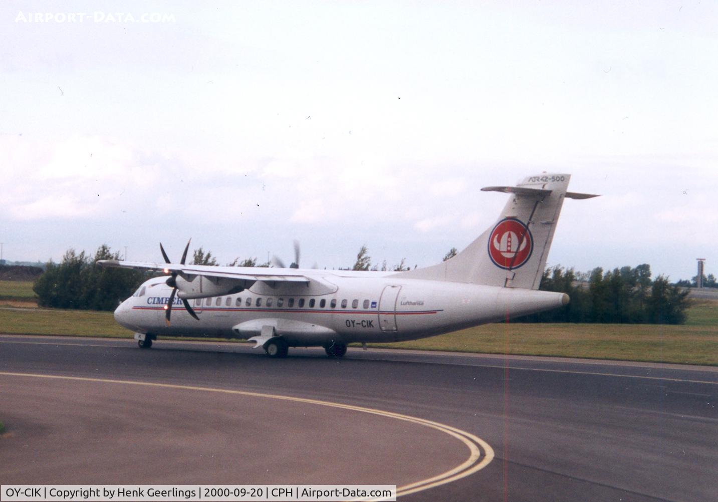 OY-CIK, 1996 ATR 42-512 C/N 501, Cimber Air