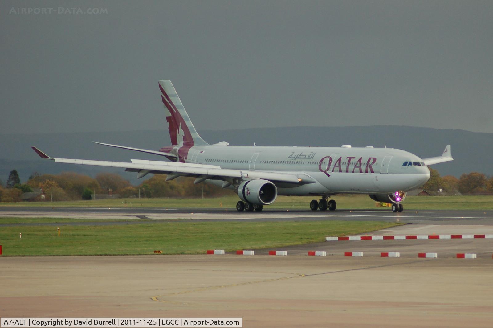 A7-AEF, 2006 Airbus A330-302 C/N 721, Qatar Airlines Airbus A330-302 Landing Manchester Airport.