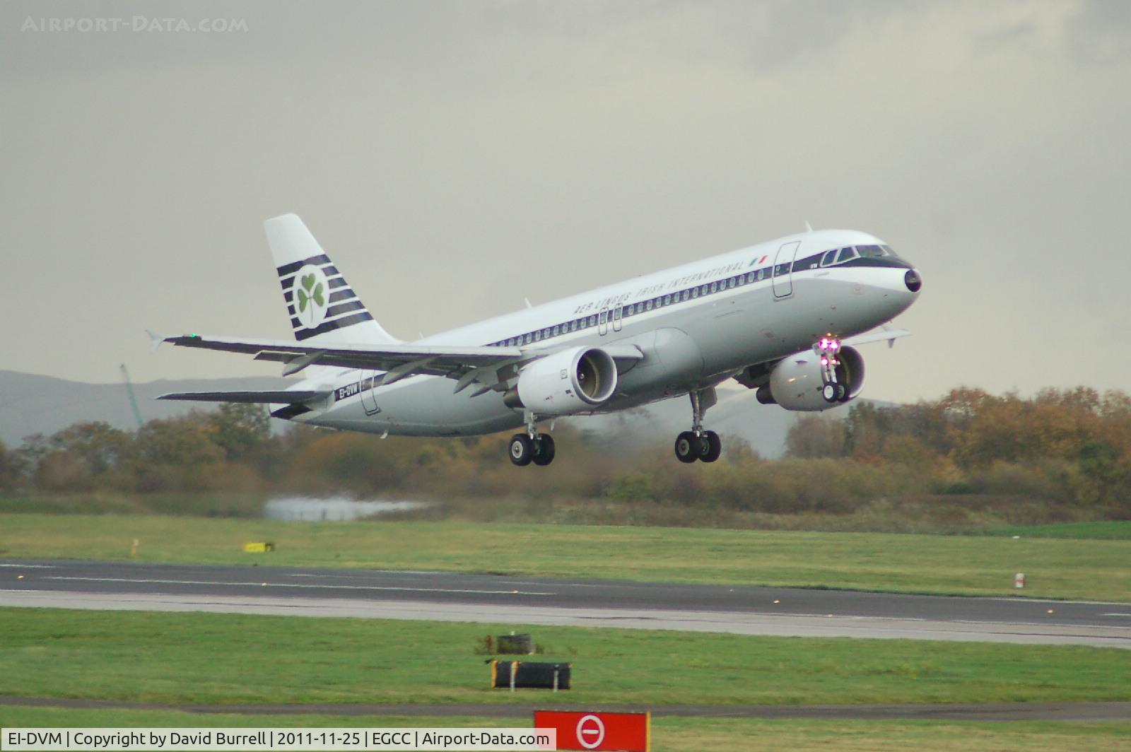 EI-DVM, 2011 Airbus A320-214 C/N 4634, Aer Lingus Airbus A320-214 taking off Manchester Airport.