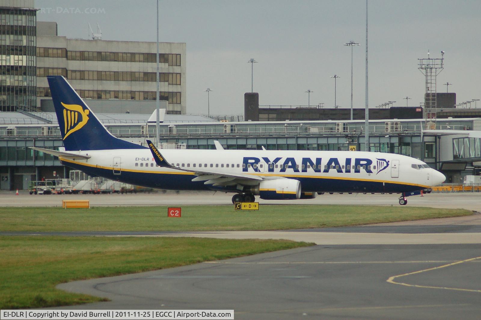 EI-DLR, 2006 Boeing 737-8AS C/N 33596, Ryanair Boeing 737-8AS taxiing Manchester Airport.