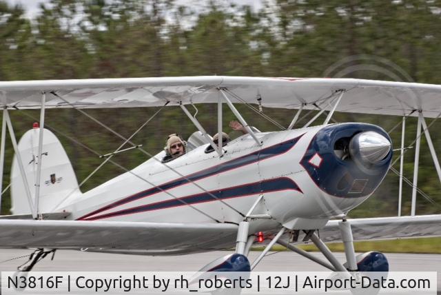 N3816F, 1977 Great Lakes 2T-1A-2 Sport Trainer C/N 0784, Taxiing @ 12J
