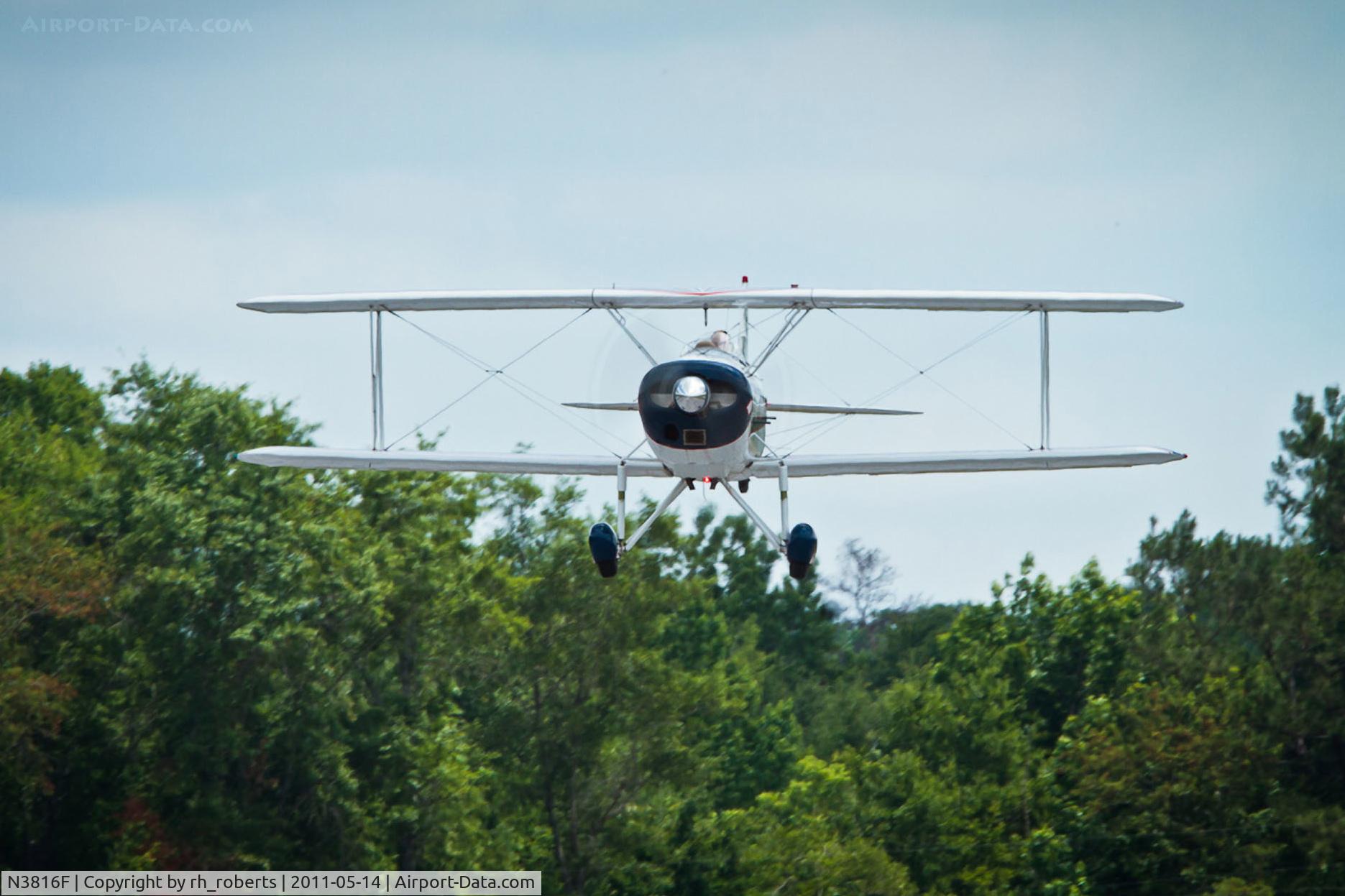 N3816F, 1977 Great Lakes 2T-1A-2 Sport Trainer C/N 0784, short final